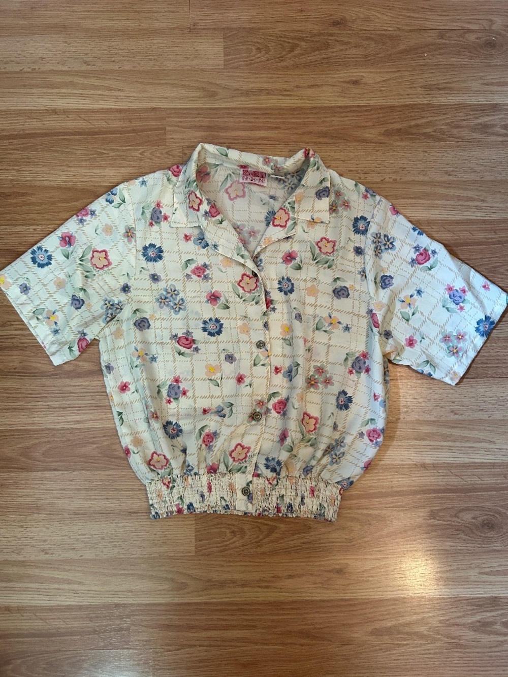 Women's Vintage Floral Blouse